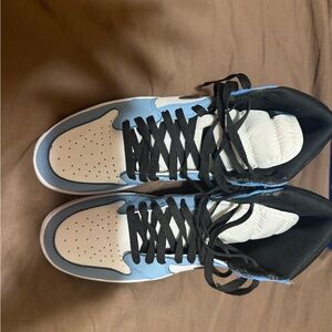 Like New Nike Air Jordan Men’s shoes, size 8.5. Little wear from being stored.